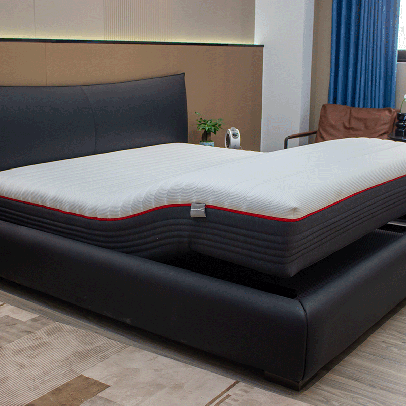 This image shows the scene of the electric smart mattress legs raising