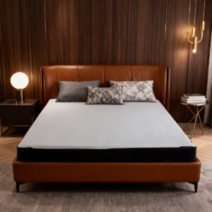 This image shows a sponge mattress in use