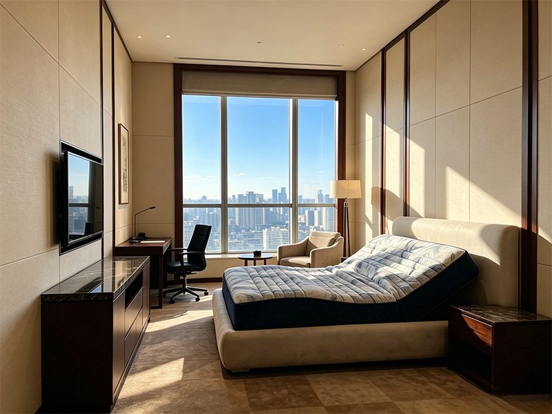 Smart mattress in hotel rooms