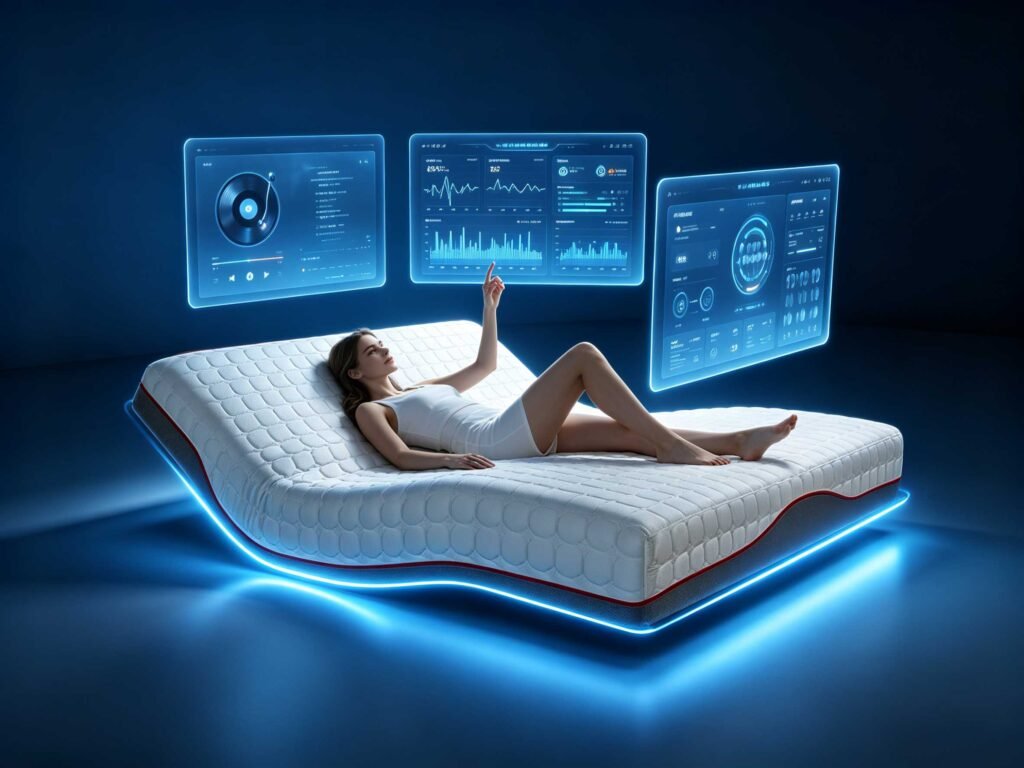 Xiarsr's smart mattress has intelligent functions such as music playback, massage, and body health monitoring